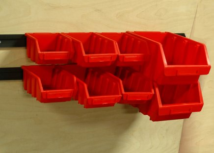 Contenitore in plastica Ergobox 2L - colore rosso - 3
