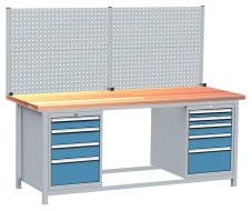 Tavolo da officina con contenitori, set DPJ 203