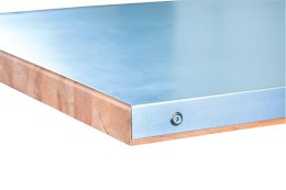 Piani di lavoro placcati, dimensioni 1500 / 2000 x 750 mm