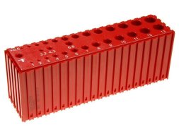 Scatola in plastica per riporre le punte da trapano D1-D13,5