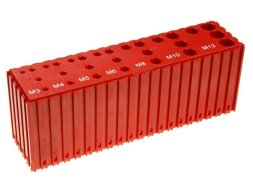 Scatola in plastica per riporre i rubinetti M3-M12