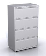 Classificatore in metallo con quattro cassetti SYC08/0/4