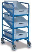 Carrello con casse in plastica tipo sw-610.102