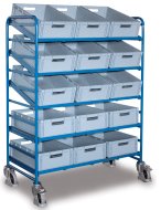 Carrello con casse in plastica tipo sw-610.302