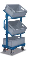 Carrello con casse in plastica tipo sw-400.805