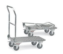 Carrelli con pianale in alluminio con maniglia pieghevole KW (2 modelli)