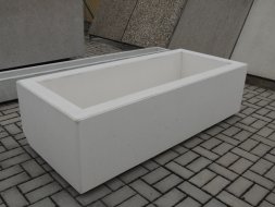Vasi da fiori rettangolari in cemento (4 modelli)