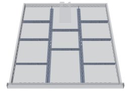 Divisori per cassetti in metallo 139BLH100A
