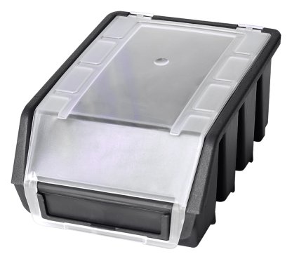 Contenitore in plastica Ergobox 2 Plus - colore nero - 1