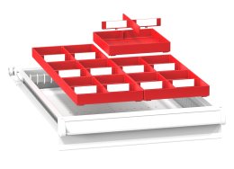 Divisori per cassetti in plastica ZL 19 x 27P