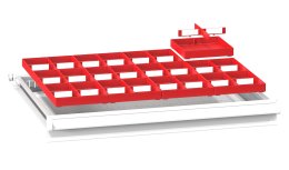 Divisorio per cassetti in plastica ZD 36 x 27 P