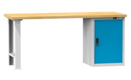 Tavoli da officina serie C, larghezza 2500, profondità 700 o 800, altezza 880 o 890 mm (6 modelli)