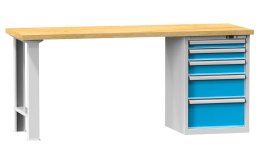 Tavoli da officina serie H, larghezza 2000, profondità 700 o 800, altezza 880 o 890 mm (6 modelli)