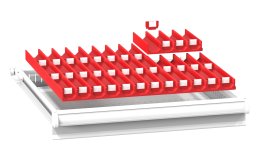 Divisorio per cassetti in plastica ZA 27 x 27P