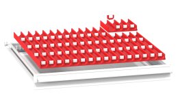 Divisorio per cassetti in plastica ZB 36 x 36P