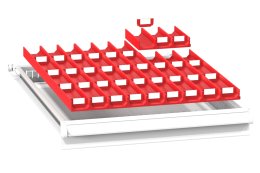Divisorio per cassetti in plastica ZE 27 x 36P