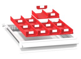 Divisori per cassetti in plastica ZL 19 x 27P