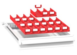 Divisori per cassetti in plastica ZL 19 x 27P