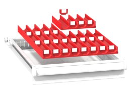 Divisori per cassetti in plastica ZL 19 x 27P