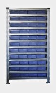 Scaffale con casse 100 x 230 mm - 44 pz (4 modelli)