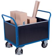 Carrello con pianale a quattro sponde con portata di 1000 kg sw-700.465 (4 modelli)