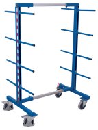 Carrello portapacchi bifacciale con bracci di supporto (2 modelli)