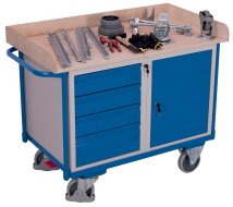 Carrello da officina con armadio e cassettiera tipo sw-600.613