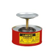 Contenitore di sicurezza con stantuffo per erogazione, umidificazione e pulizia di liquidi (3 modelli)