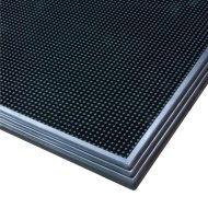 Tappetino disinfettante in gomma nera Sani-Trax