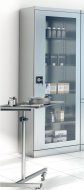 Armadio in acciaio inox con ante in vetro SmlN 101
