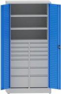 Mobile da officina con cassetti e ripiani divisi