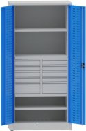 Mobile da officina con cassetti e ripiani divisi