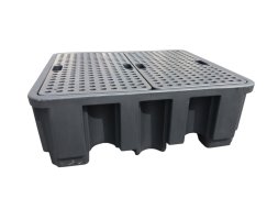 Vasca di raccolta per quattro botti da 200 l, volume di raccolta 450 l