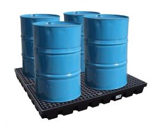 Piattaforma di cattura per quattro botti da 200 l