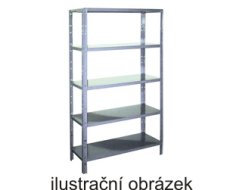 Scaffale interamente in metallo senza viti 2500 x 1000 x 400 mm