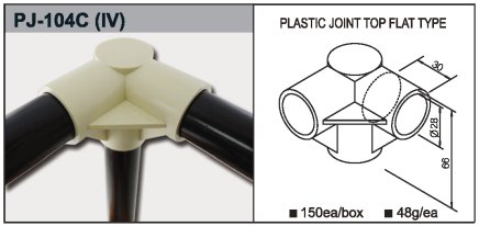 Giunto in plastica PJ-104C - 1