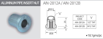Tappo interno con filettatura AIN-2812B - 1