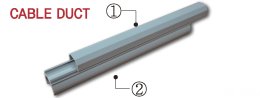 Canalina portacavi CD-3000B – fissaggio al tubo