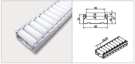 Rulliera PL-601F_WS diametro dei rulli 16 mm - 1