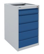 Contenitore base da officina - 5 cassetti
