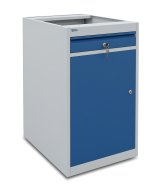 Base contenitore da officina con anta e cassetto