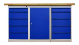 Tavolo da officina con base contenitore CE15_5D5