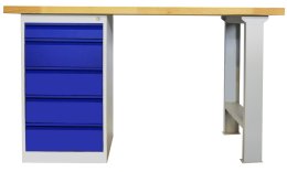 Tavolo da officina con base contenitore CE20_TMR5