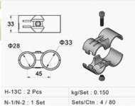 Frizione in metallo - set HJ-13CBK - 2