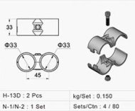 Frizione in metallo - set HJ-13D_BK - 2
