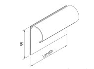 Portaetichetta LH-5010CL, 100 x 55 mm - 2