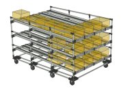 Rastrelliera a gravità FIFO con ruote 22110953 - 5