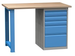 Tavolo da officina con base contenitore SD41232