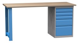 Tavolo da officina con base contenitore SD41732 1700 mm