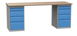 Tavolo da officina con base contenitore SD42134 2100 mm
